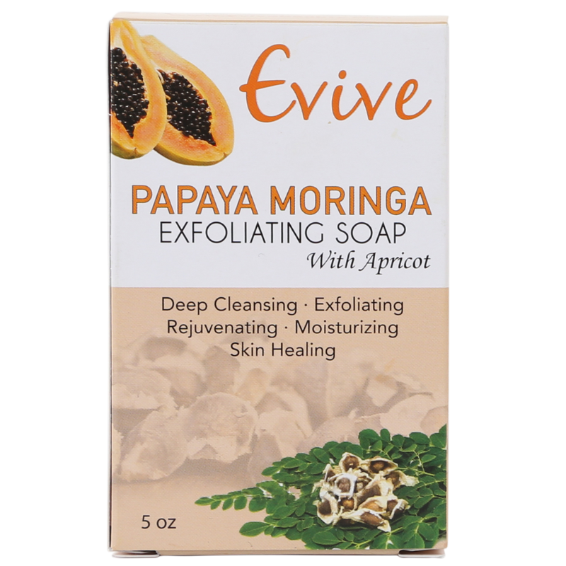 Evive Papaya Moringa Exfoliating Soap